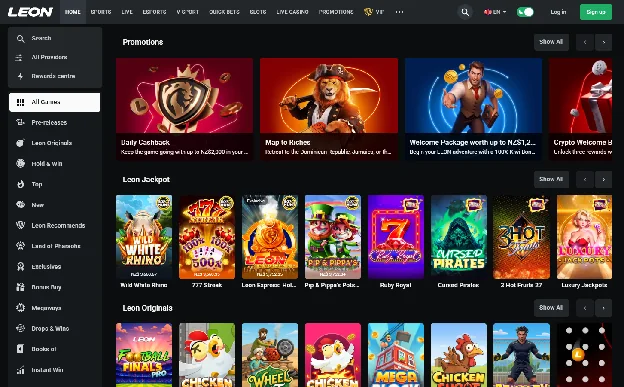 LEON Casino Pokies